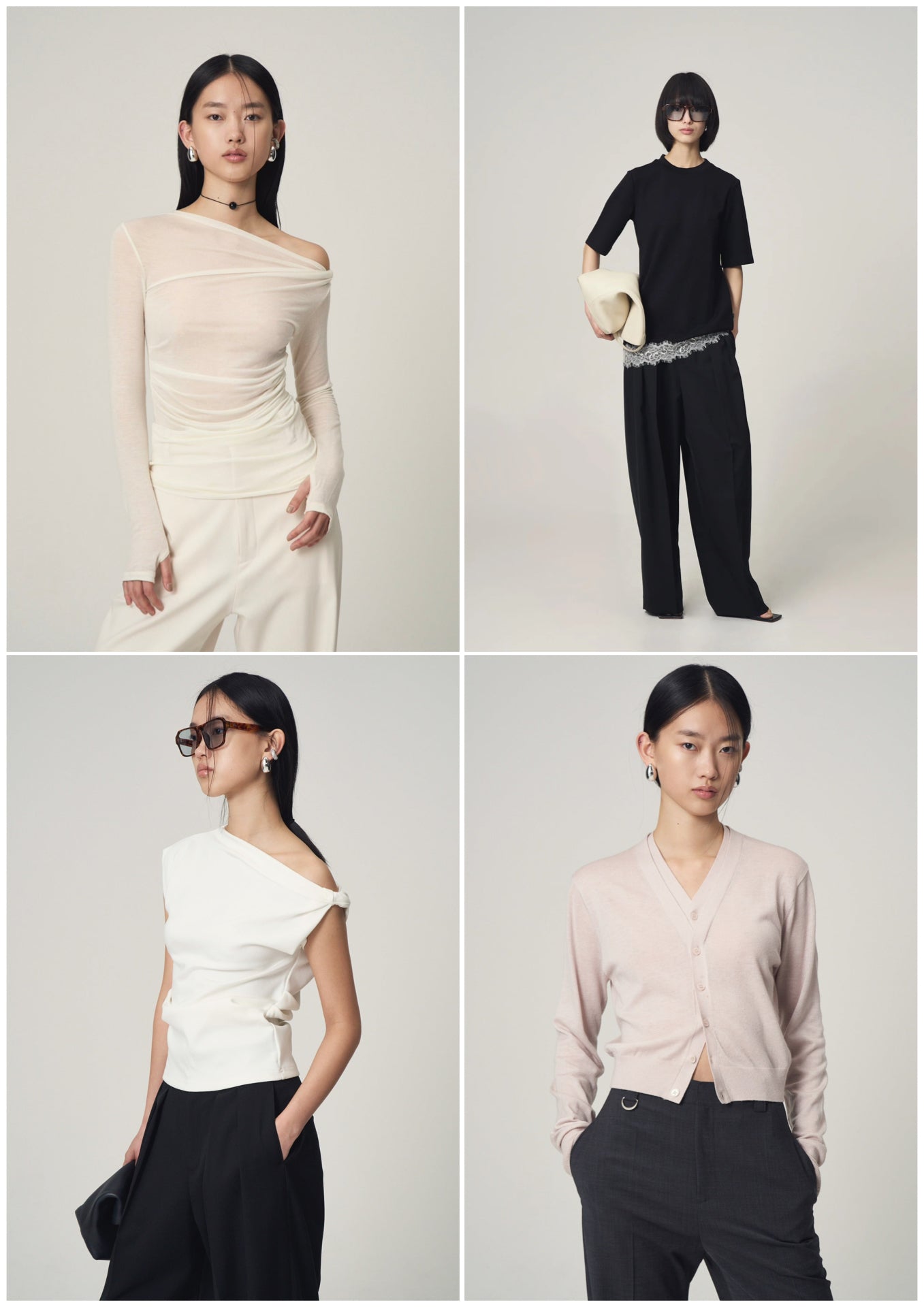 新品タグ付き　venica Twist drape tops Venica(ヴェニカ)｜Twist drape tops/WHT の通販｜ELLESHOP・(エル