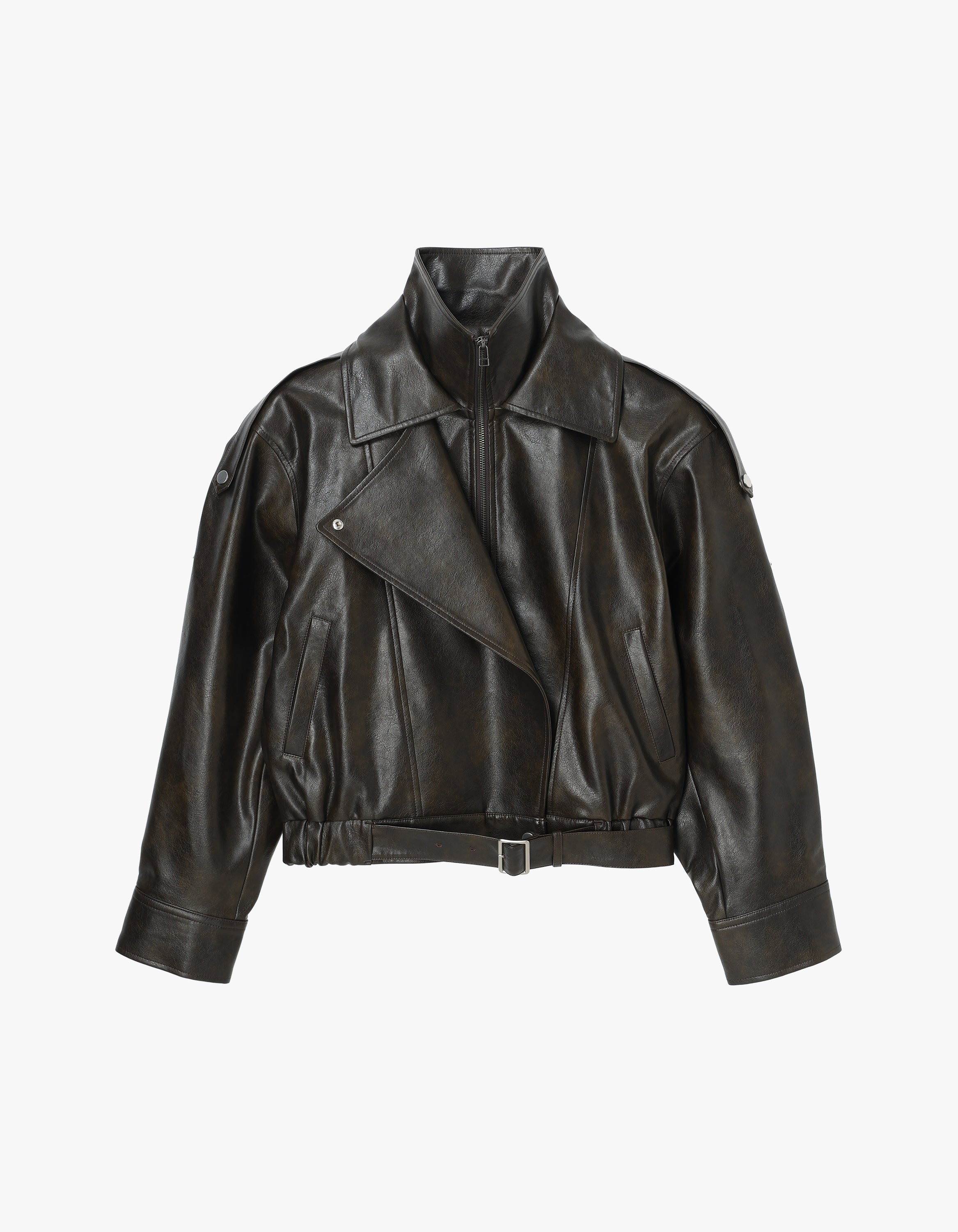 再入荷＞ Carven | Stand collar leather blouson – Venica