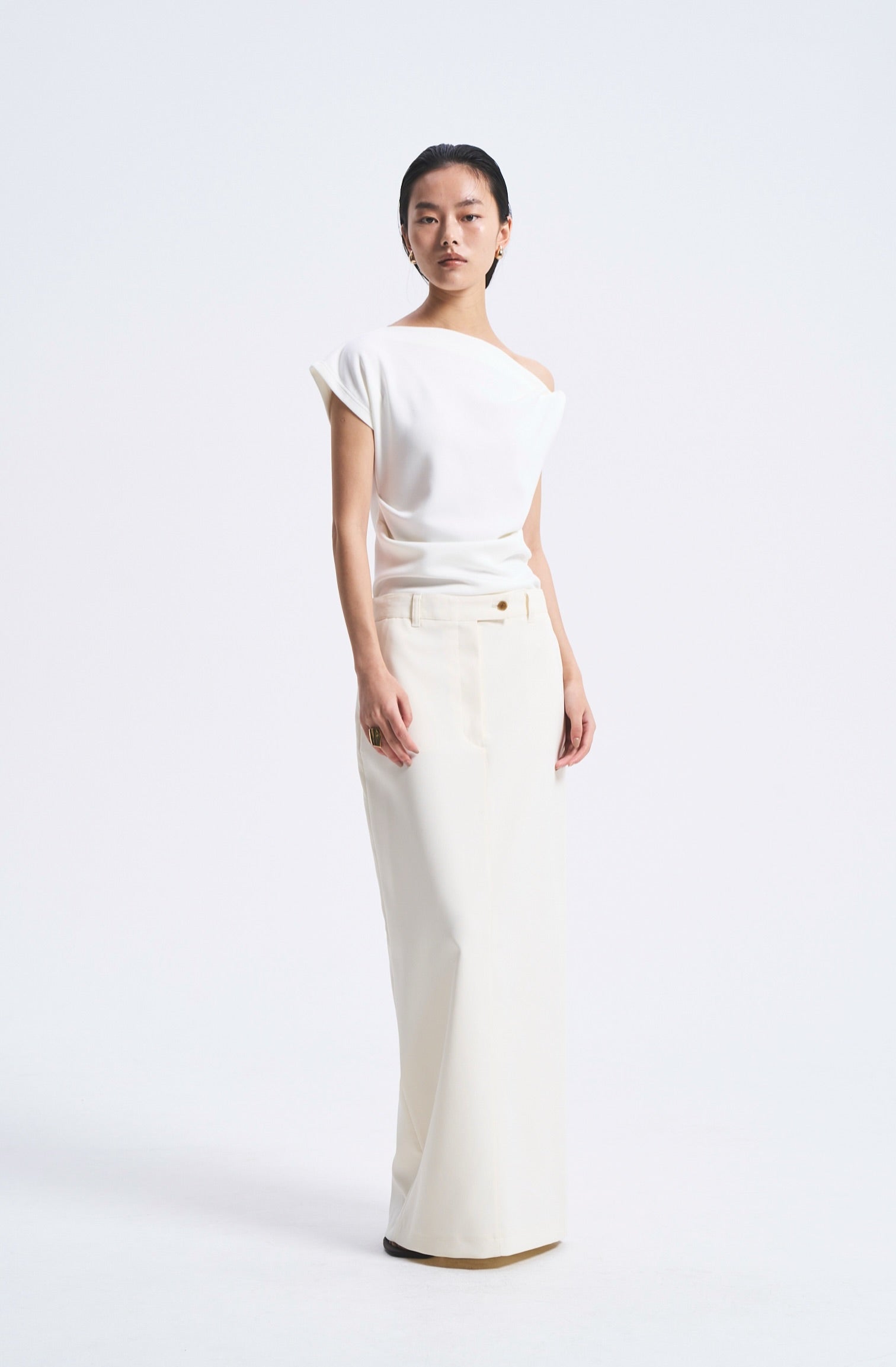 スカート Venica Tailored pencil skirt white 1 再入荷＞ Tailored pencil skirt – Venica