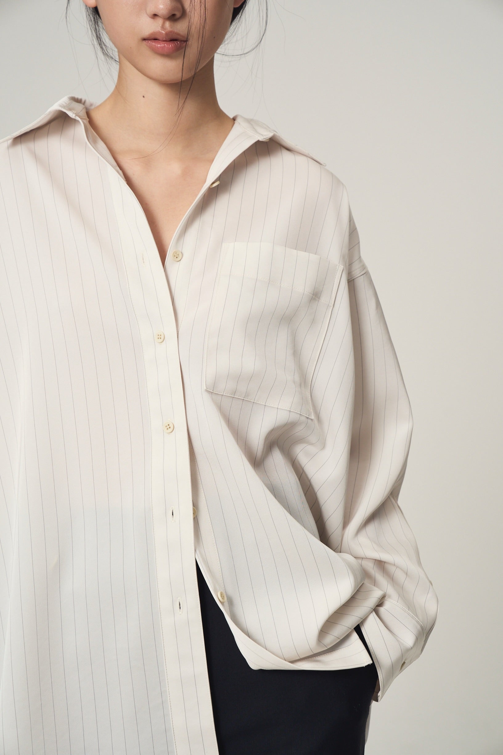 トップス venica Big silhouette shirt 再入荷＞ Stripe big silhouette shirt – Venica