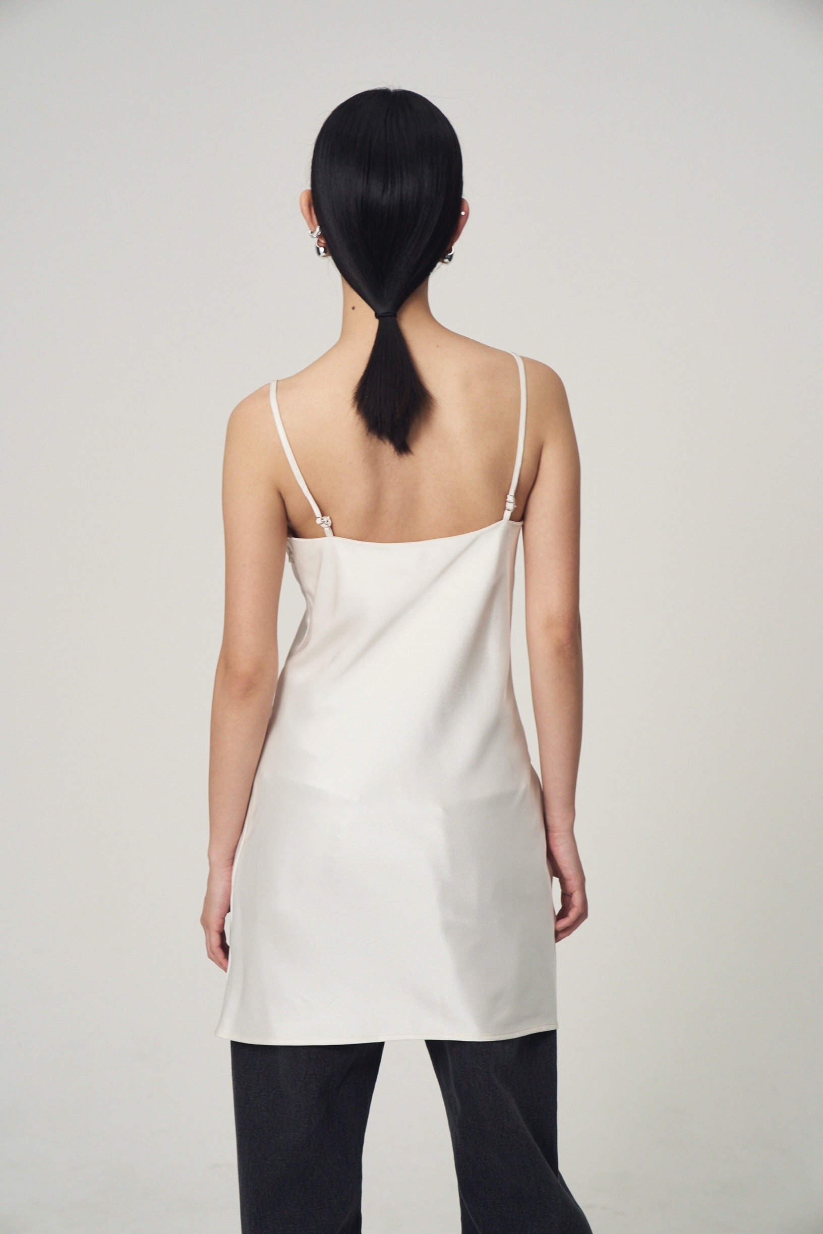 Embroidery lace satin camisole – Venica